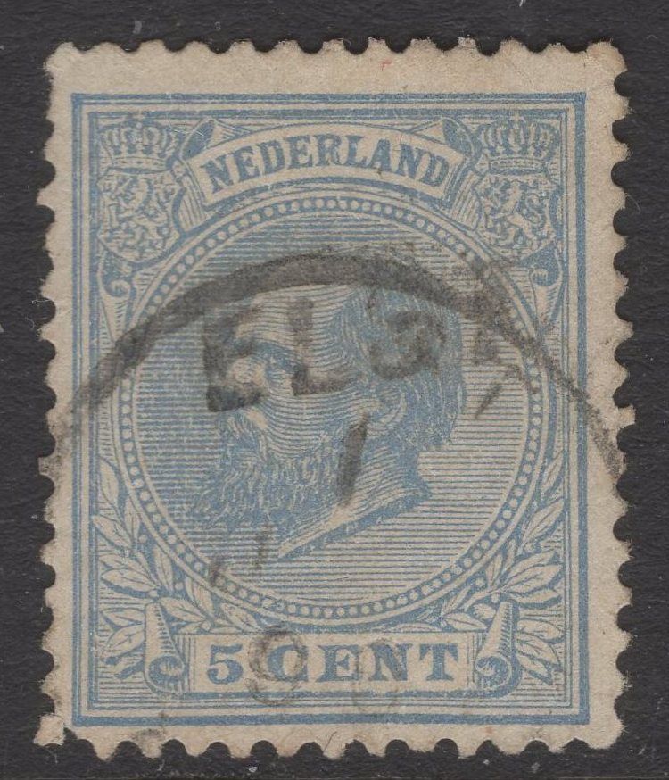 Elst (met langstempel) op nvph 19