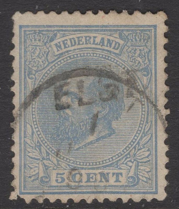 Elst (met langstempel) op nvph 19