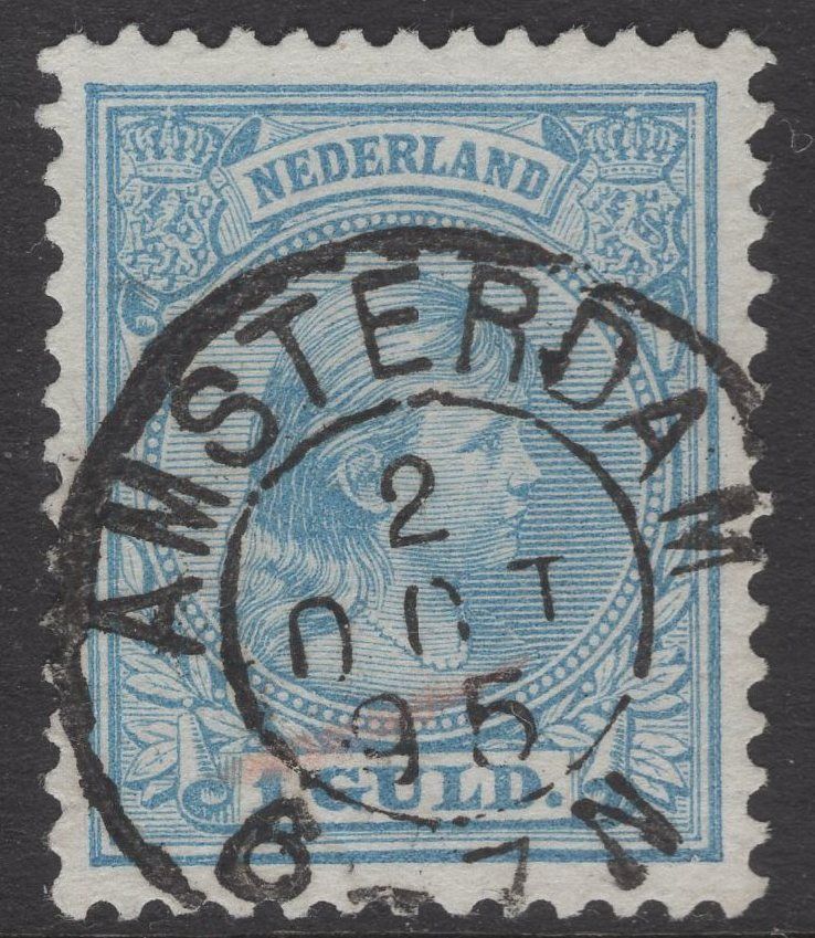 Amsterdam op nvph 44 (blauw !)