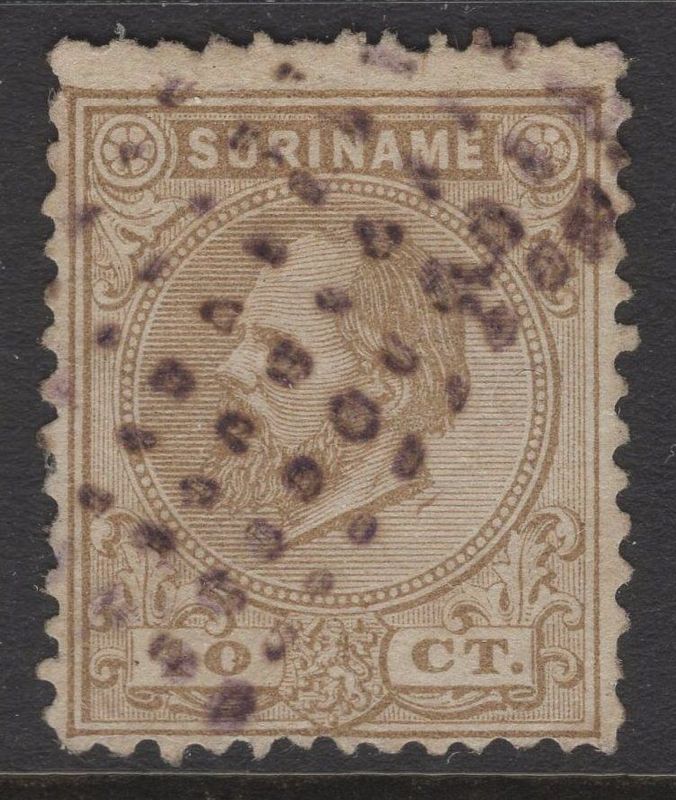 Blind puntstempel op nvph 8