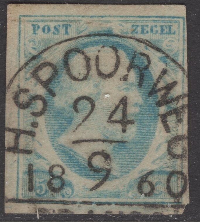 H.Spoorweg C op nvph 1 plaat IV