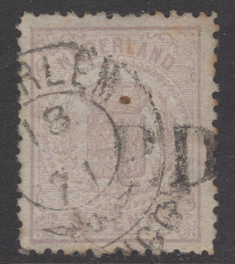 Nvph 18 met FT Haarlem en PD stempel