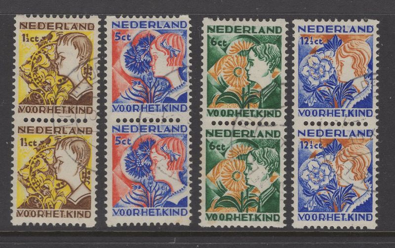 R94 t/m R97 postfris in vert. paren