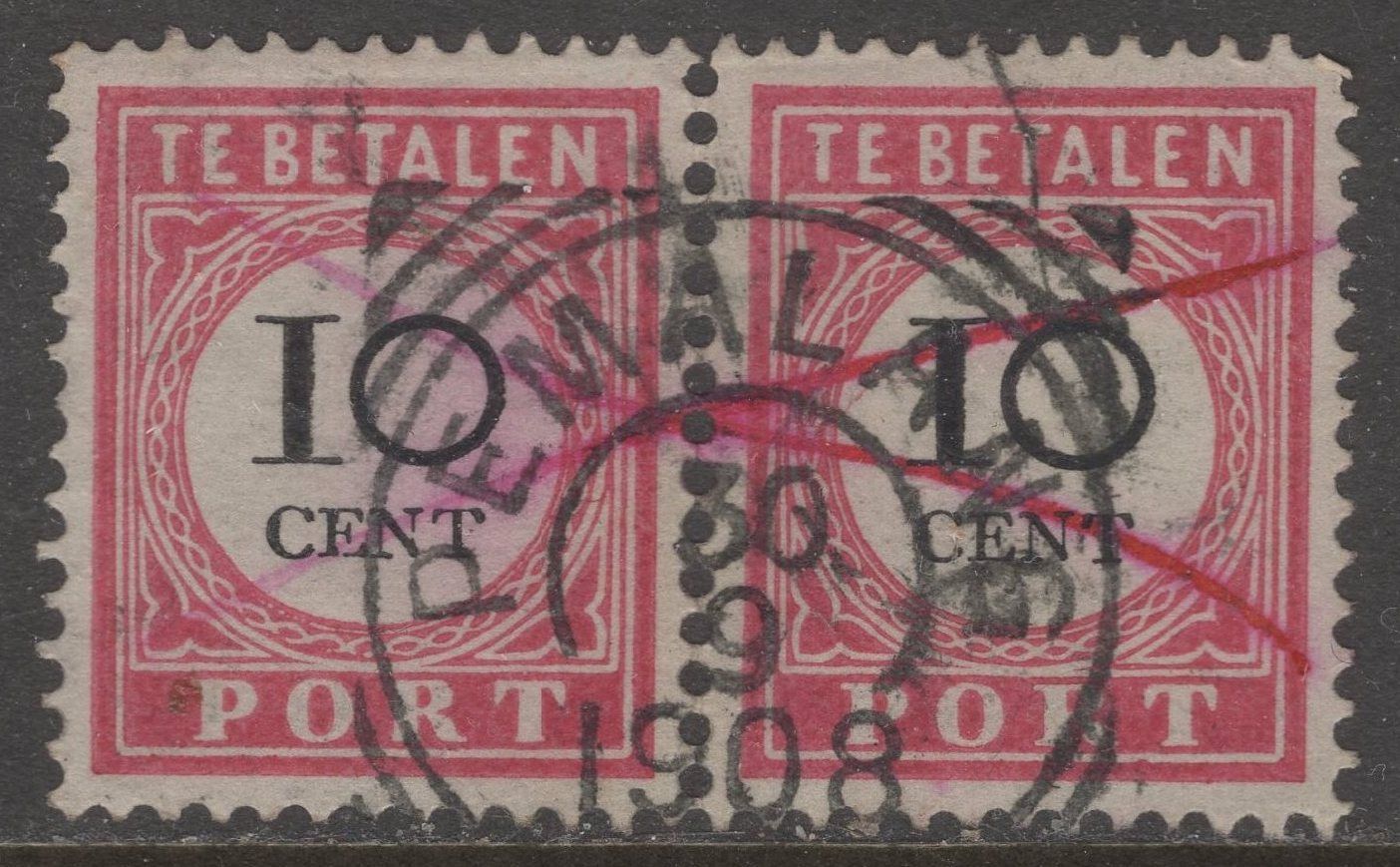 Pemalang op nvph P16 in paar