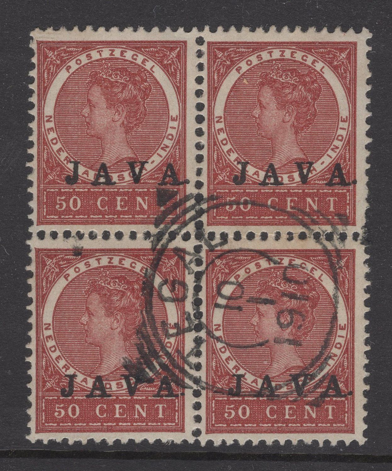 Tegal op nvph 78 in blok van 4