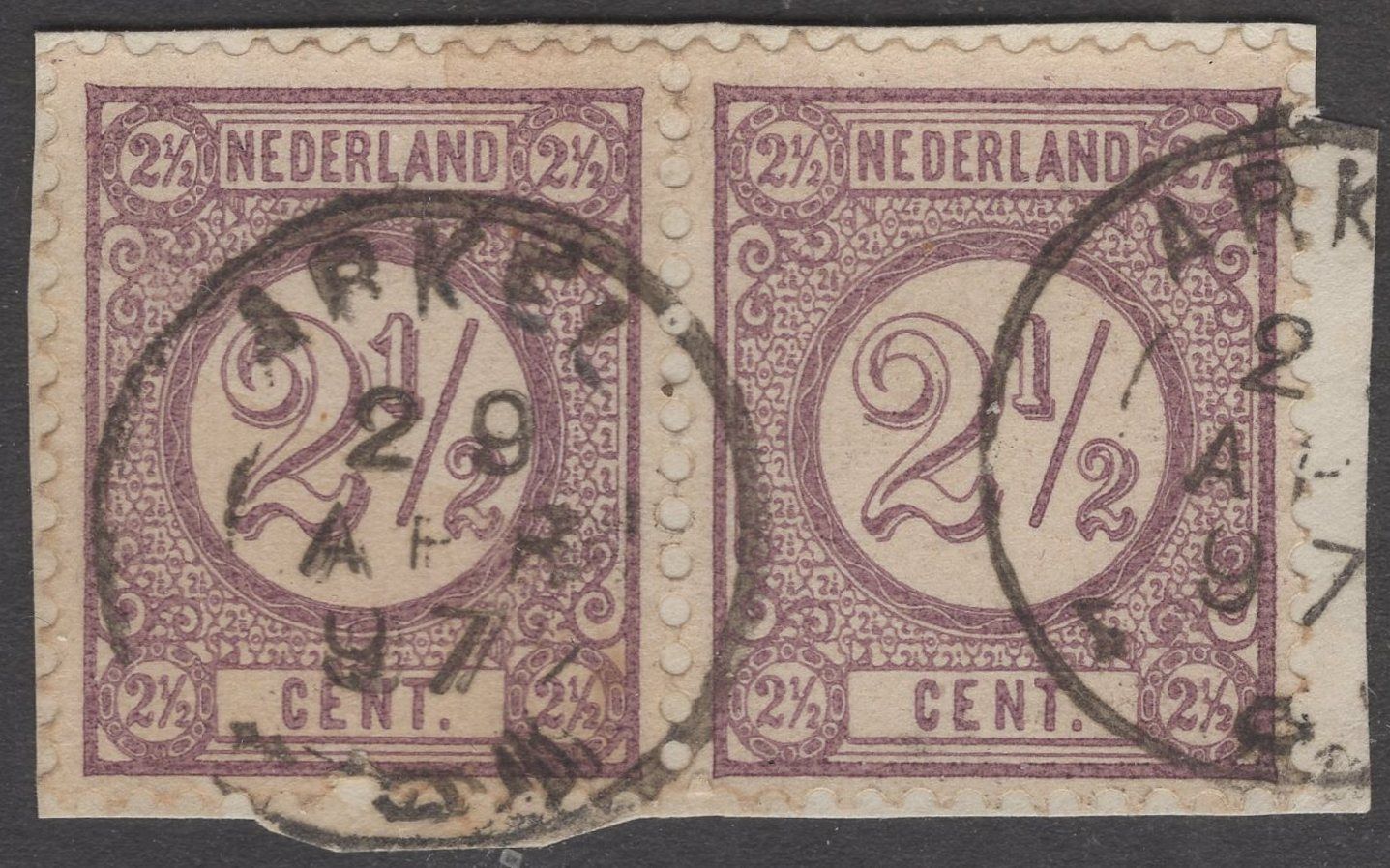 Arkel (2x) op nvph 33a in paar