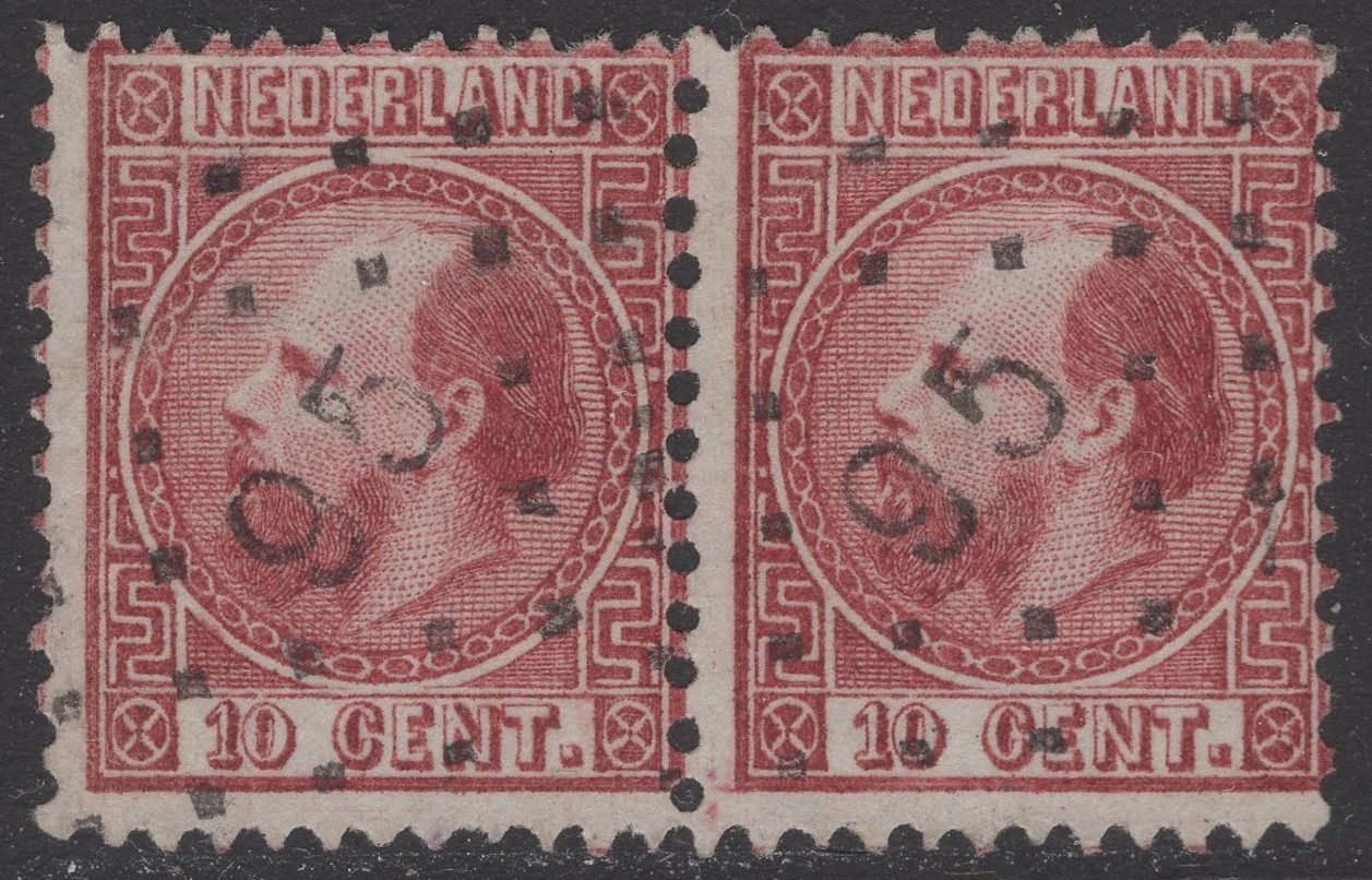 95 (Schiedam) op nvph 8 II C in paar