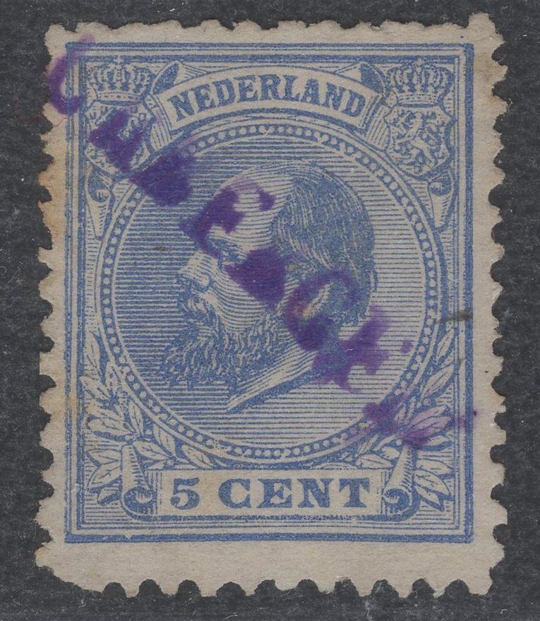 TUBBERGEN in paars op nvph 19J