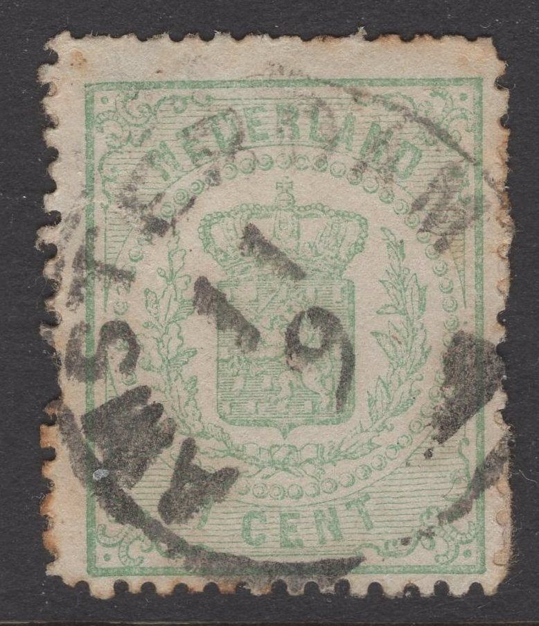 Amsterdam 11-9-1873 (blokje) op nvph 15