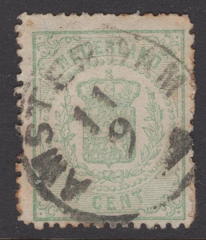 Amsterdam 11-9-1873 (blokje) op nvph 15