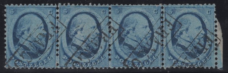 Nvph 4 B II in 4-strip