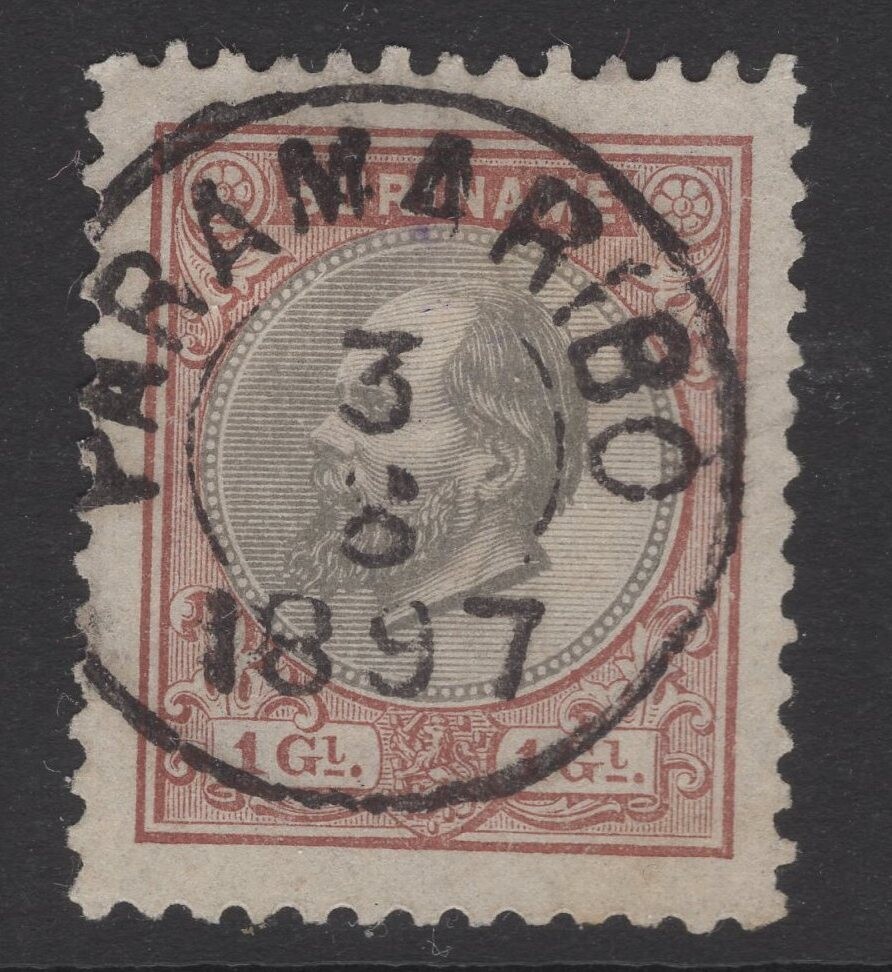Kleinrond Paramaribo op nvph 14