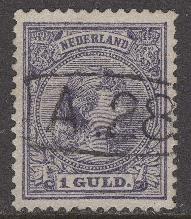 Bestellerstempel A.28 in enveloppe op nvph 44