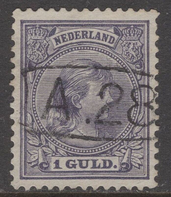 Bestellerstempel A.28 in enveloppe op nvph 44