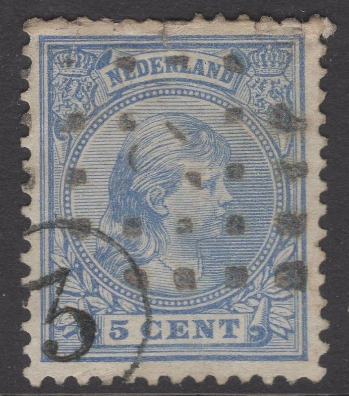 16 (Breda) en bestellerstempel op nvph 35