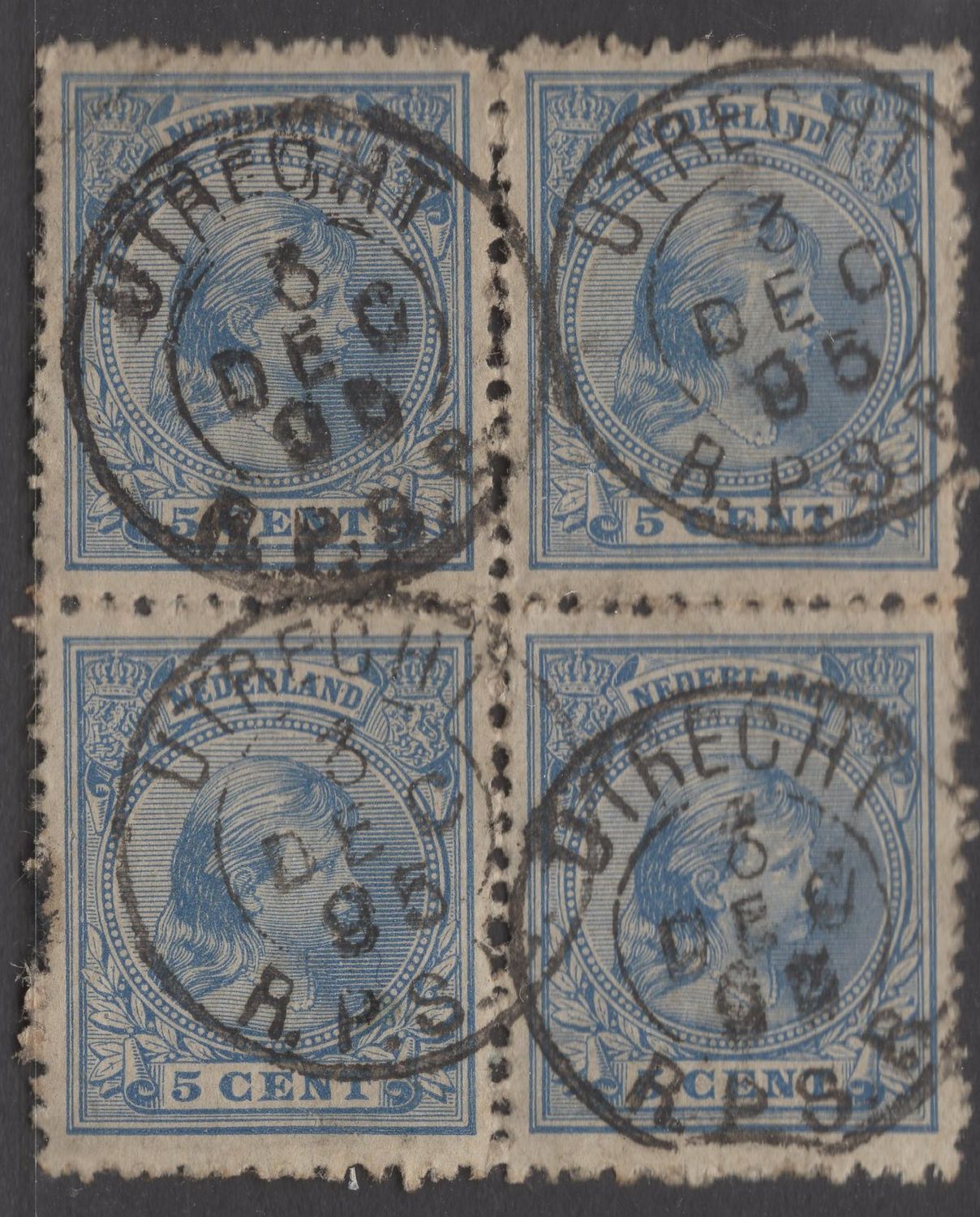 Utrecht R.P.S.B. op nvph 35 (4-blok)