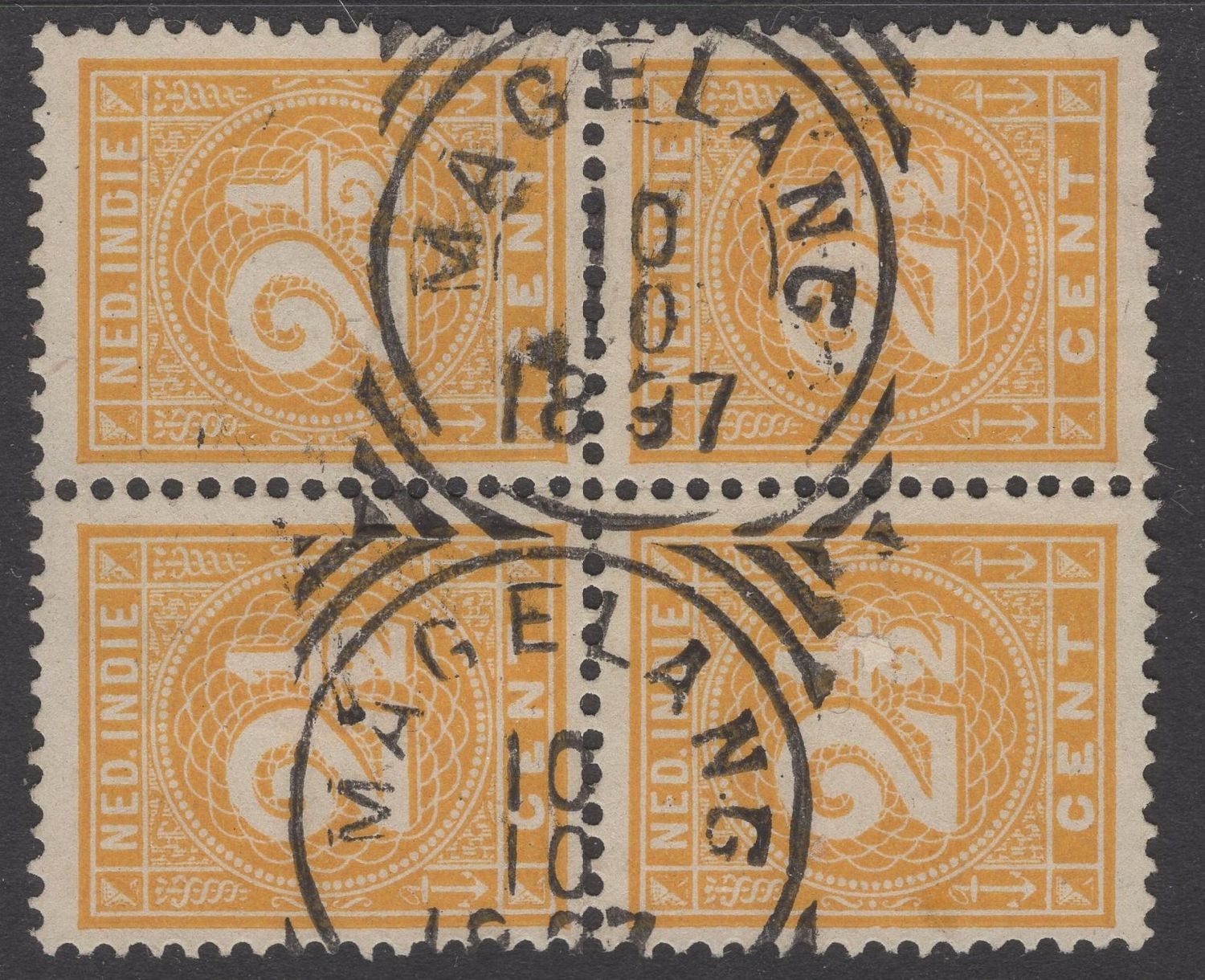 Magelang op nvph 19 in blok van 4