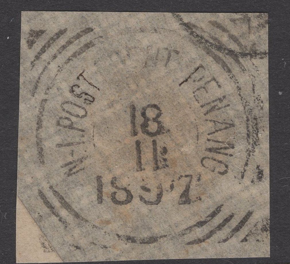 N.I. Postagent Penang als aankomststempel