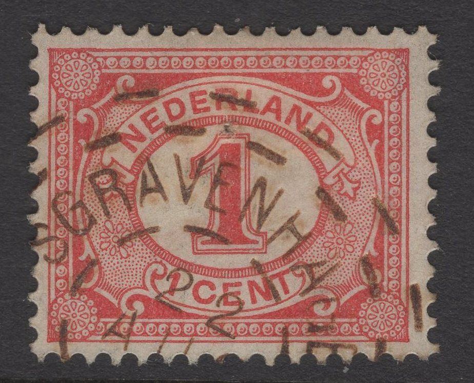 Brandstempel 'sGravenhage op nvph 51