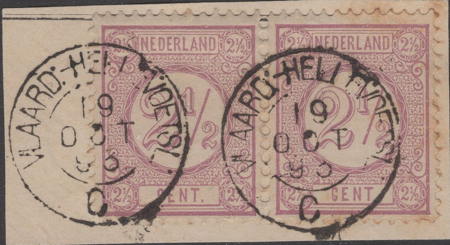 Vlaard:-Hellevoetsl: C op nvph 33 in paar