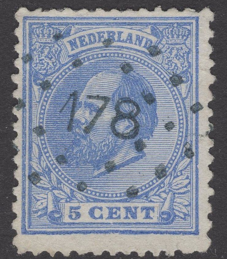 178 (Klundert) in groenblauw op nvph 19