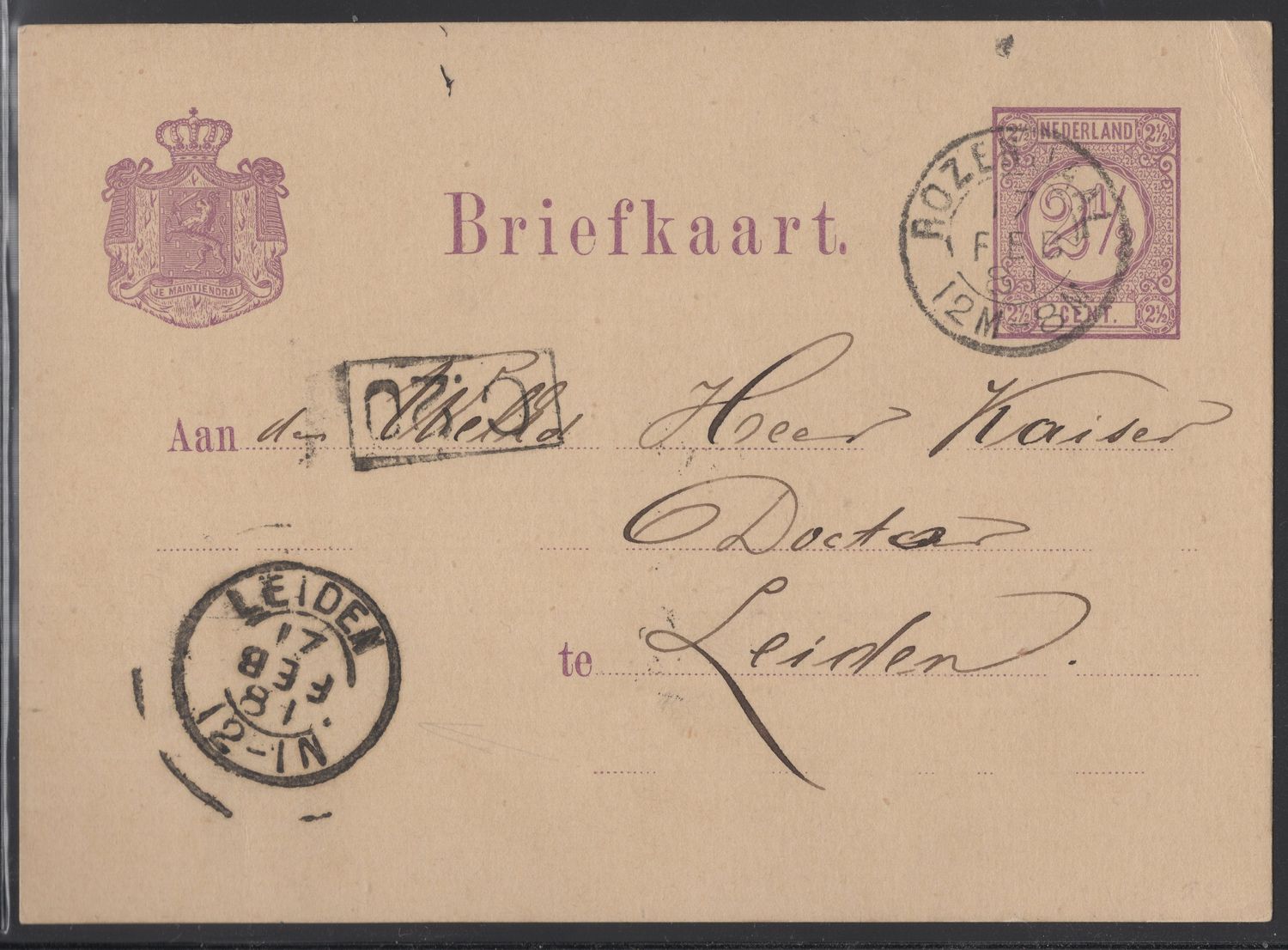 Rozendaal --> Leiden