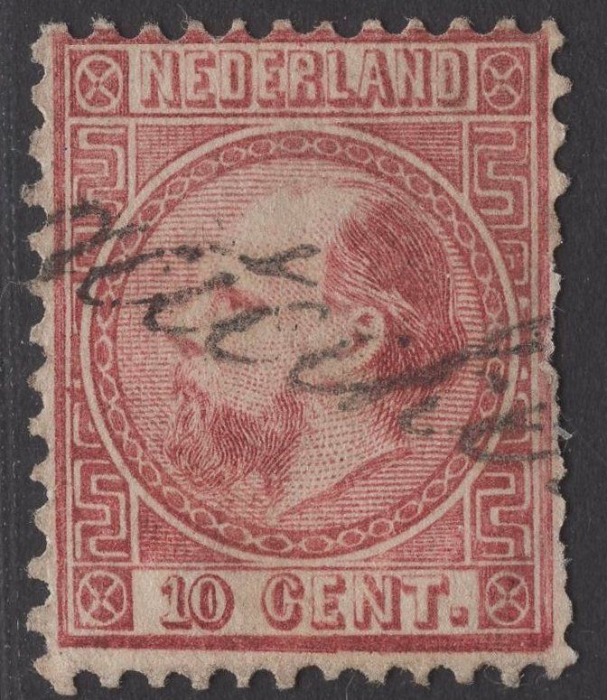 AANGETEEKEND cursief op nvph 8 I A