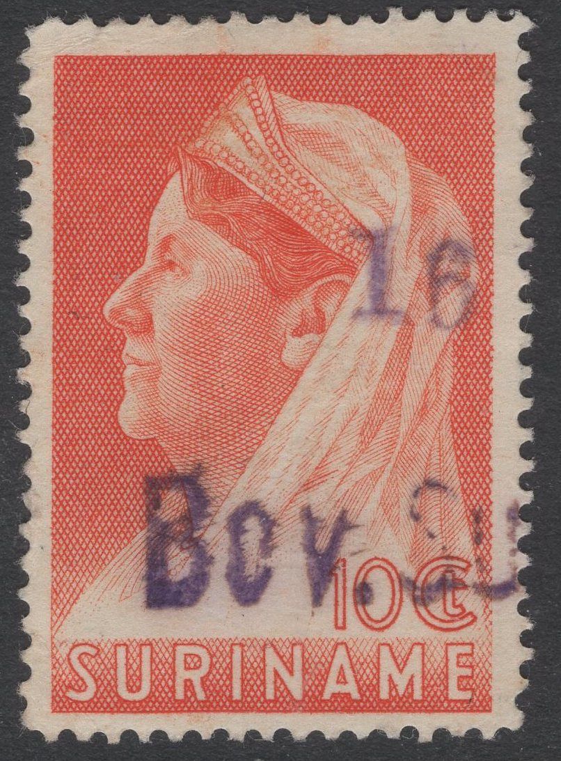 Bov. Suriname (2 regelig) op nvph 167