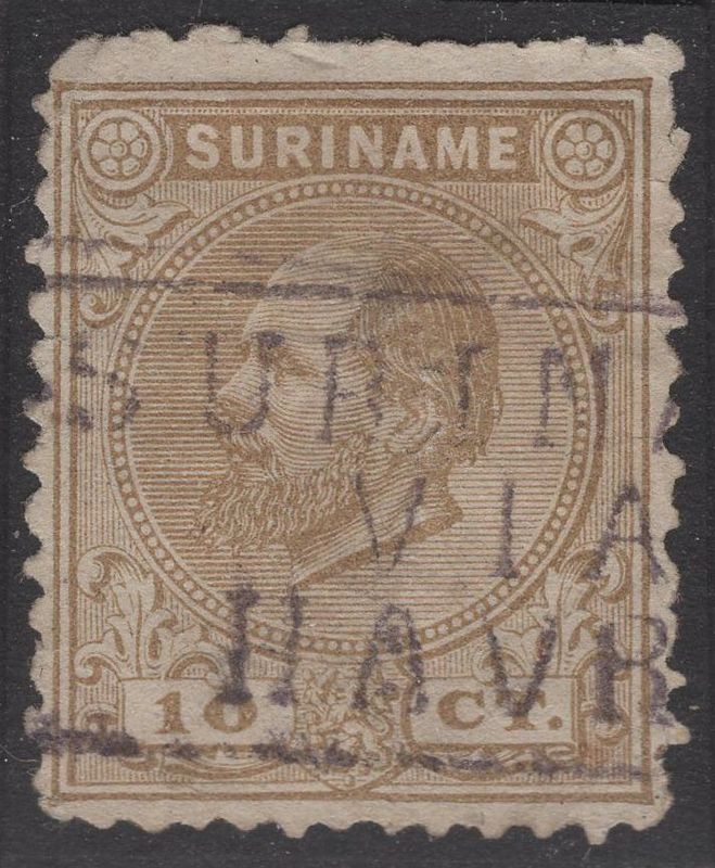 SURINAME VIA LE HAVRE op nvph 6