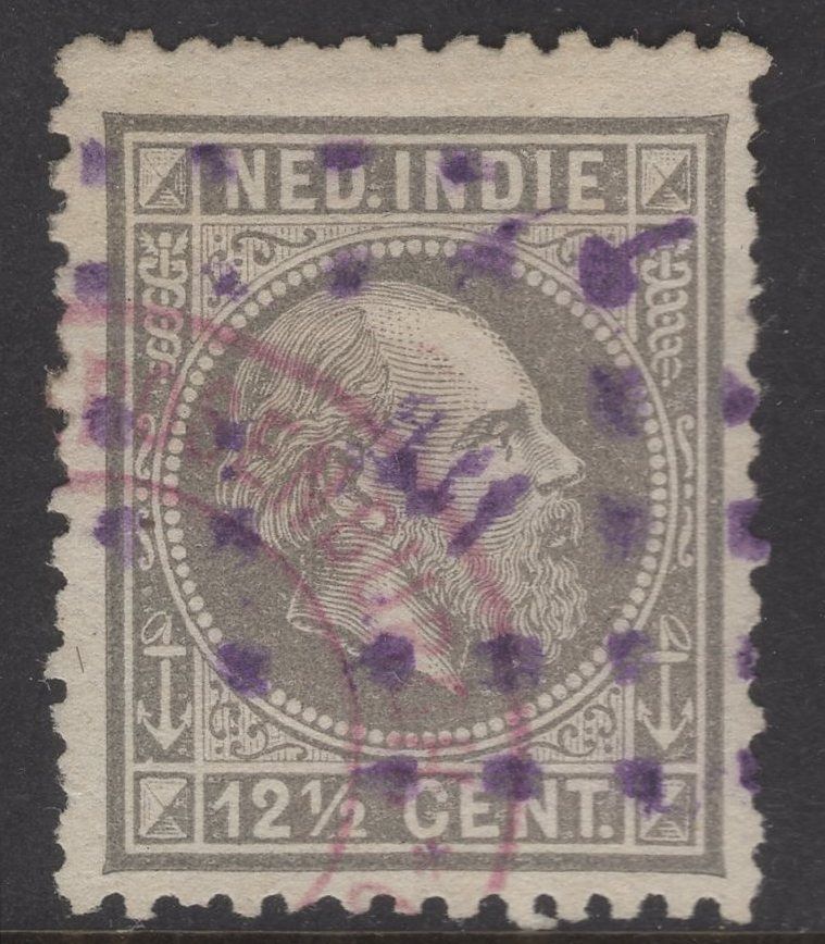 111 (Kalianda) in paars op nvph 10
