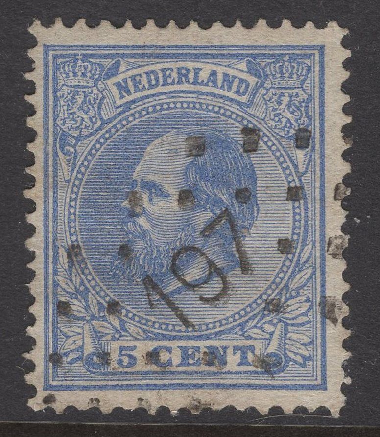 197 (Dongen) in zwart op nvph 19