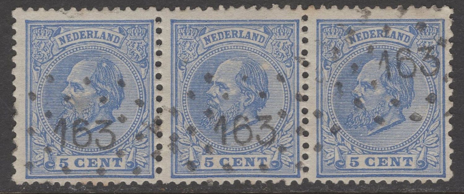 163 (Workum) op nvph 19 (3-strip) 163 (Workum) op nvph 19 (3-strip)