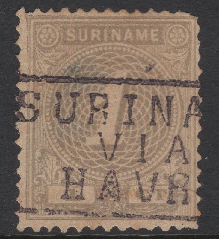 Suriname via Le Havre op nvph 42