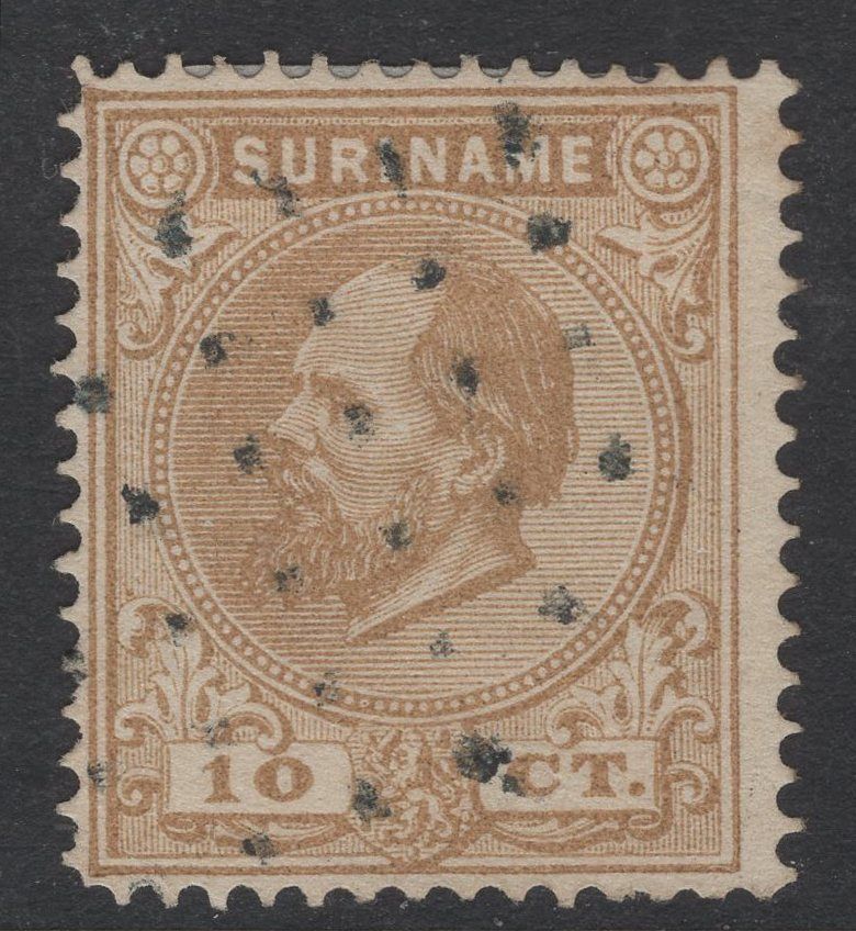 Blind puntstempel Beneden Saramacca op nvph 6