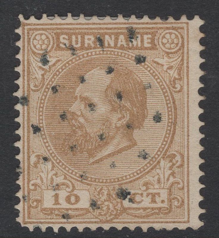 Blind puntstempel Beneden Saramacca op nvph 6