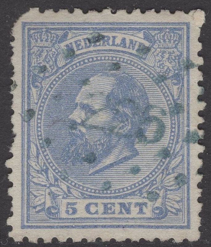 226 (Lekkerkerk) in blauw op nvph 19K