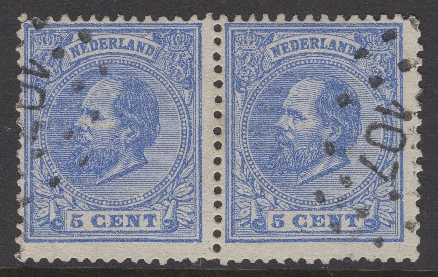 Nvph 19G in paar met pst 107