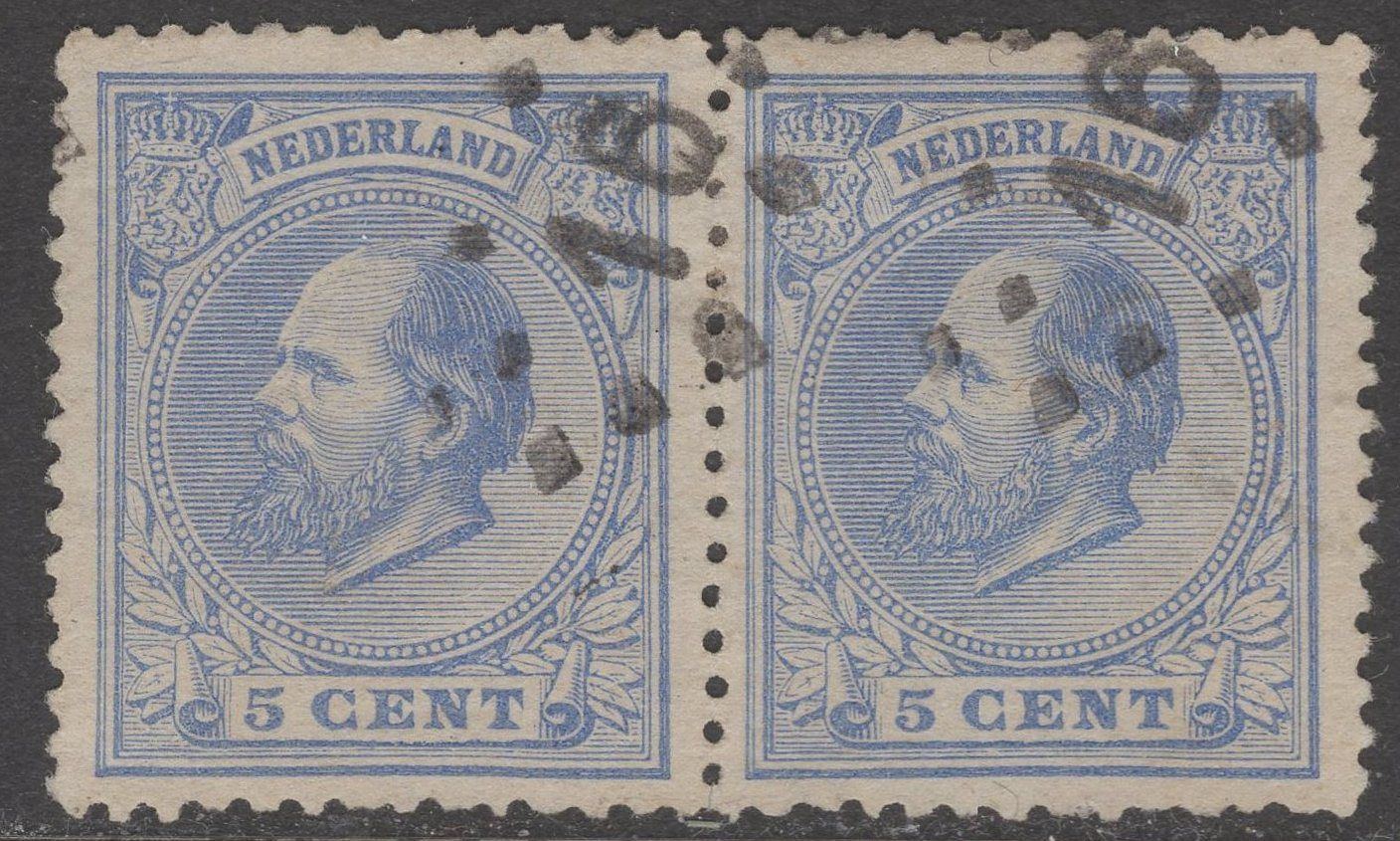 Nvph 19C in paar met pst 16