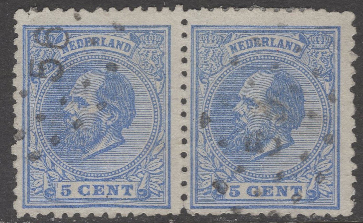 Nvph 19D in paar met pst 56