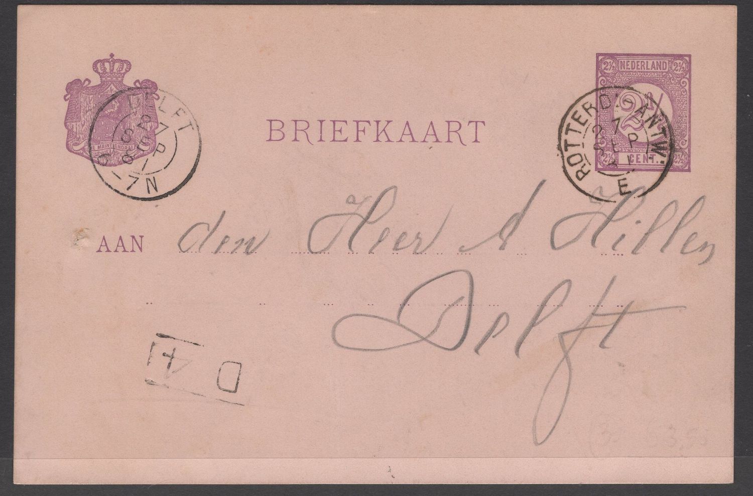 Rotterd:-Antw: E op briefkaart Rotterd:-Antw: E op briefkaart