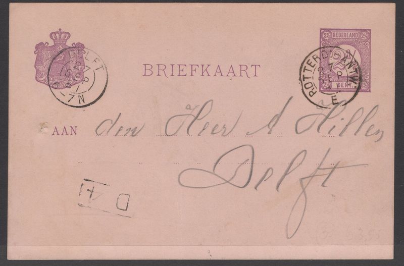 Rotterd:-Antw: E op briefkaart