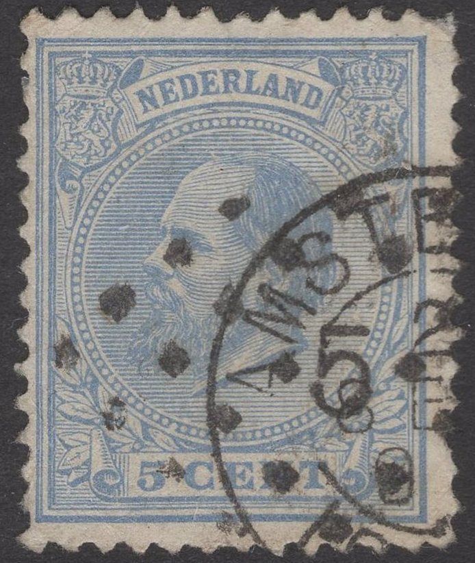 5 (Amsterdam) en kleinrond op nvph 19L