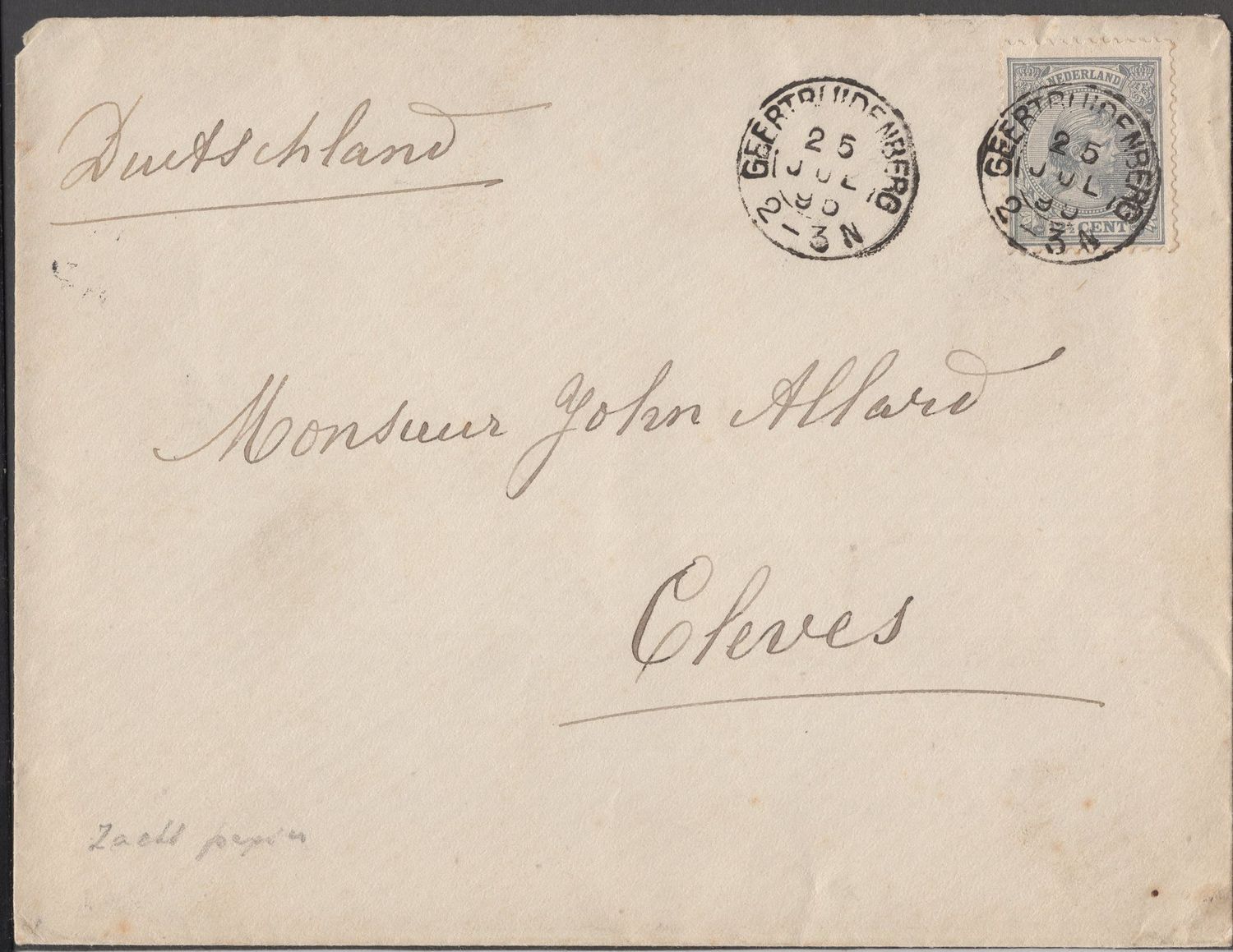 Geertruidenberg op nvph 38 op brief Geertruidenberg op nvph 38 op brief