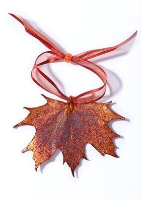 Single Sugar Maple Leaf Ornament