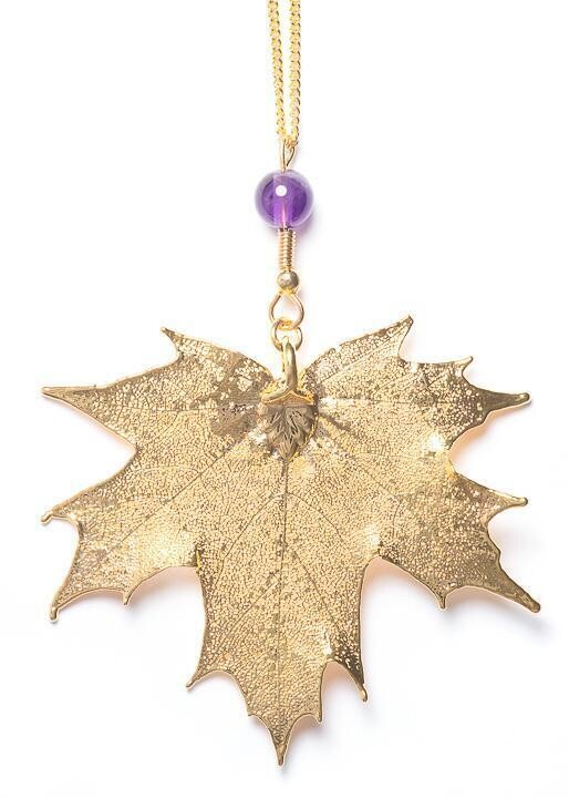 Single Sugar Maple Leaf Necklace