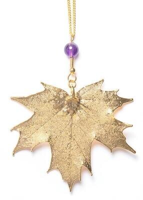 Single Sugar Maple Leaf Necklace