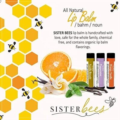 Sister Bees 100% Natural Beeswax Lip Balm