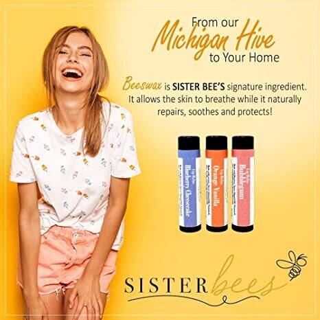 Sister Bees 100% Natural Beeswax Lip Balm