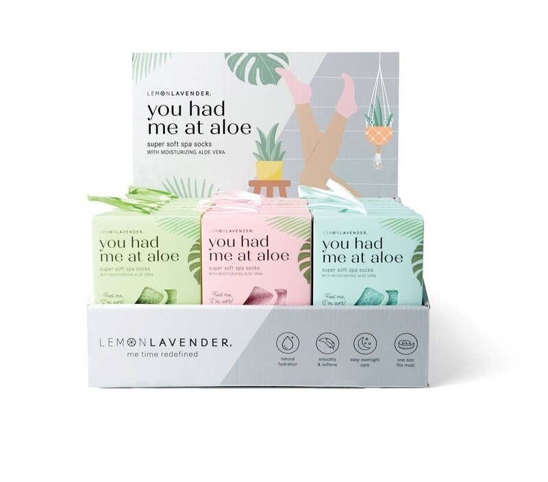 You had me at aloe super soft spa socks