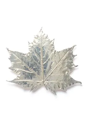 Sugar Maple Leaf Magnet- Silver